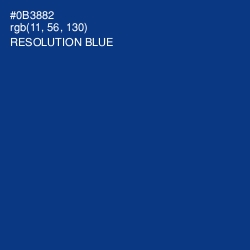 #0B3882 - Resolution Blue Color Image