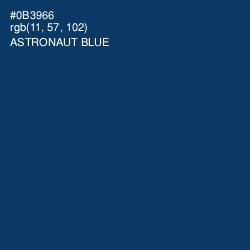 #0B3966 - Astronaut Blue Color Image