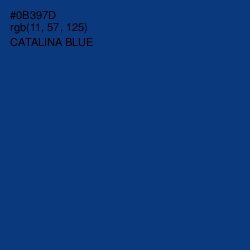 #0B397D - Catalina Blue Color Image