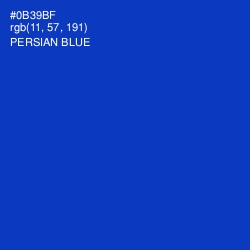 #0B39BF - Persian Blue Color Image