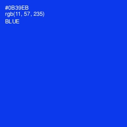 #0B39EB - Blue Color Image