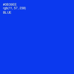 #0B39EE - Blue Color Image