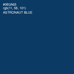 #0B3A65 - Astronaut Blue Color Image