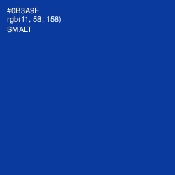 #0B3A9E - Smalt Color Image