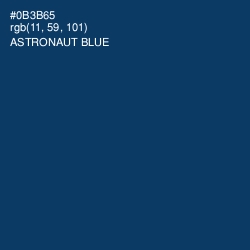 #0B3B65 - Astronaut Blue Color Image