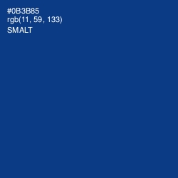 #0B3B85 - Smalt Color Image