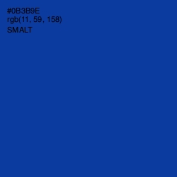 #0B3B9E - Smalt Color Image