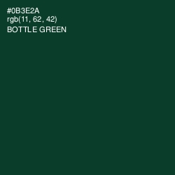 #0B3E2A - Bottle Green Color Image