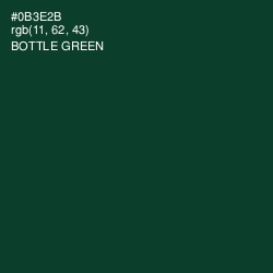 #0B3E2B - Bottle Green Color Image