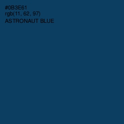 #0B3E61 - Astronaut Blue Color Image