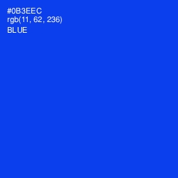 #0B3EEC - Blue Color Image