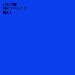 #0B3FED - Blue Color Image