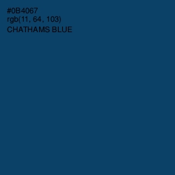 #0B4067 - Chathams Blue Color Image