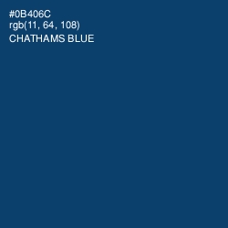 #0B406C - Chathams Blue Color Image