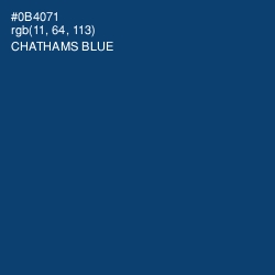 #0B4071 - Chathams Blue Color Image