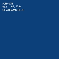 #0B407B - Chathams Blue Color Image