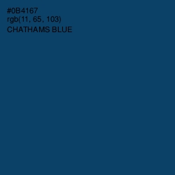 #0B4167 - Chathams Blue Color Image