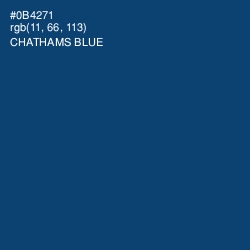 #0B4271 - Chathams Blue Color Image