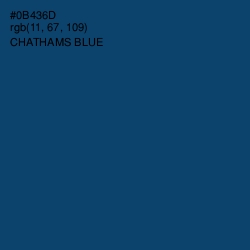 #0B436D - Chathams Blue Color Image