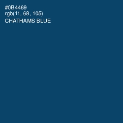 #0B4469 - Chathams Blue Color Image