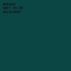 #0B4544 - Aqua Deep Color Image