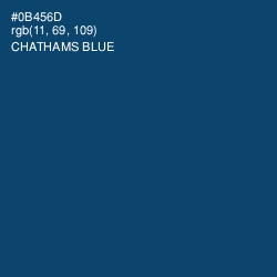 #0B456D - Chathams Blue Color Image