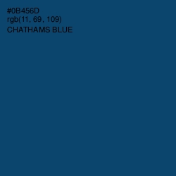 #0B456D - Chathams Blue Color Image