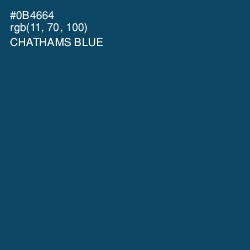 #0B4664 - Chathams Blue Color Image