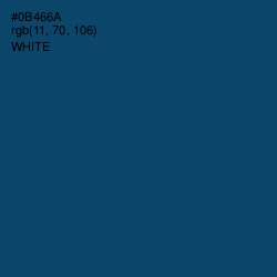 #0B466A - Chathams Blue Color Image