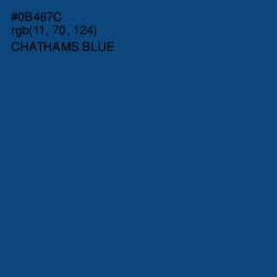 #0B467C - Chathams Blue Color Image