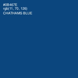 #0B467E - Chathams Blue Color Image