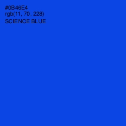 #0B46E4 - Science Blue Color Image