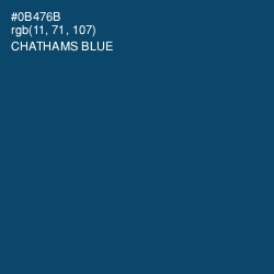 #0B476B - Chathams Blue Color Image