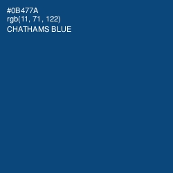 #0B477A - Chathams Blue Color Image