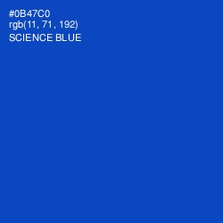 #0B47C0 - Science Blue Color Image