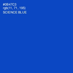 #0B47C3 - Science Blue Color Image