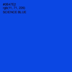 #0B47E2 - Science Blue Color Image