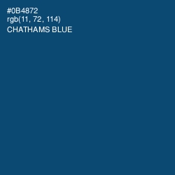 #0B4872 - Chathams Blue Color Image