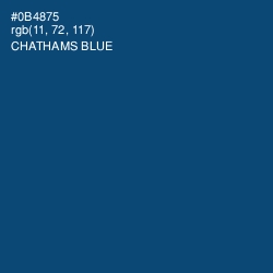 #0B4875 - Chathams Blue Color Image