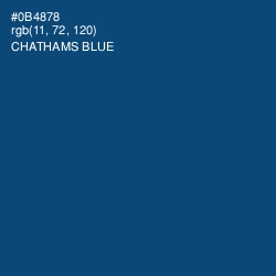 #0B4878 - Chathams Blue Color Image