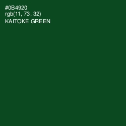 #0B4920 - Kaitoke Green Color Image