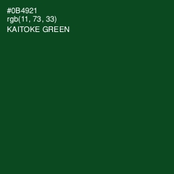 #0B4921 - Kaitoke Green Color Image