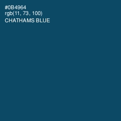 #0B4964 - Chathams Blue Color Image