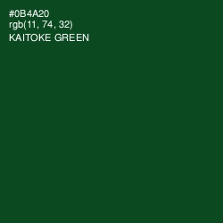 #0B4A20 - Kaitoke Green Color Image