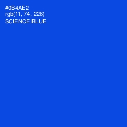 #0B4AE2 - Science Blue Color Image