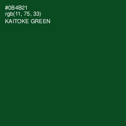 #0B4B21 - Kaitoke Green Color Image