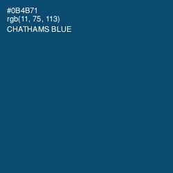 #0B4B71 - Chathams Blue Color Image