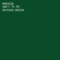 #0B4C28 - Kaitoke Green Color Image