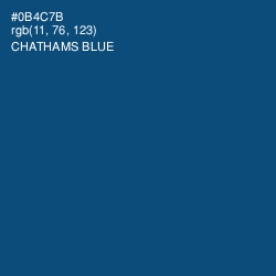 #0B4C7B - Chathams Blue Color Image