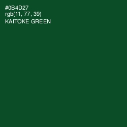 #0B4D27 - Kaitoke Green Color Image